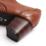 Nova Vintage PU Oxfords