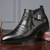 Knightline Winter Leather Zip Boots