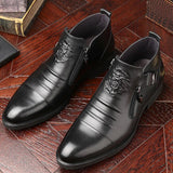 Knightline Winter Leather Zip Boots