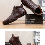 The Calderon Croc Leather Casual Shoes