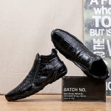 The Calderon Croc Leather Casual Shoes