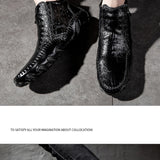 The Calderon Croc Leather Casual Shoes