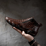 The Calderon Croc Leather Casual Shoes