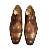 Ariston Wingtip Monk-Strap Oxfords