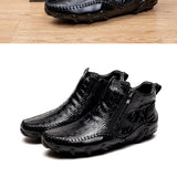 The Calderon Croc Leather Casual Shoes