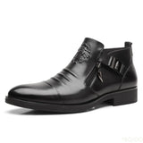 Knightline Winter Leather Zip Boots