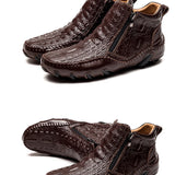 The Calderon Croc Leather Casual Shoes