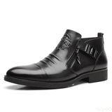 Knightline Winter Leather Zip Boots
