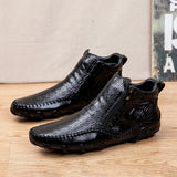 The Calderon Croc Leather Casual Shoes